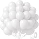 thumbnail image 1 of Globos De Látex Blanco 30 Cm 50 Unidades Para Decoración De Fiestas, 1 of 7