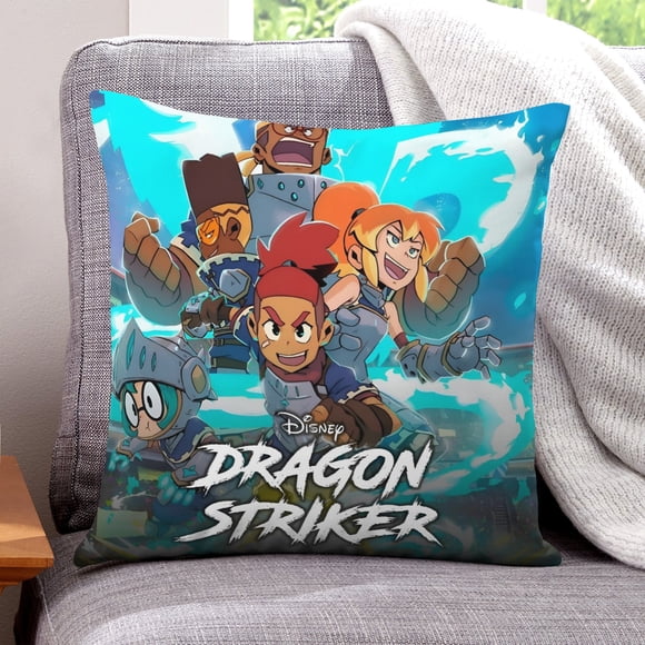 Dragon Striker Fundas de almohada de terciopelo con tema, regalos de funda de almohada, decoración para el hogar, cojín de lanzar, regalo de cumpleaños para fans y parejas.66*66cm.