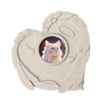 Ioensy - Lápida Conmemorativa Para Perros, Piedra Conmemorativa Para Mascotas En Forma De Corazón Para Jardín, Patio, Césped, Estilo A