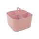thumbnail image 3 of Canasto Organizadora De Almacenamiento De Ducha Con Asa Para Acondicionador De Baño, Guardería, 4 Ranuras, Color Rosa, 3 of 3