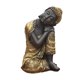 thumbnail image 2 of Estatua De Buda Sentado En La Rodilla, Decoración Rústica De Buda Para Sala De Estar, Izquierda Religiosa, 2 of 3