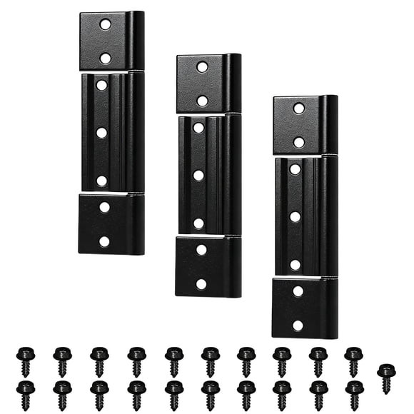 Bisagras Para Puerta Mosquitera Aluminio Negro Mate 1 8 De Pulgada