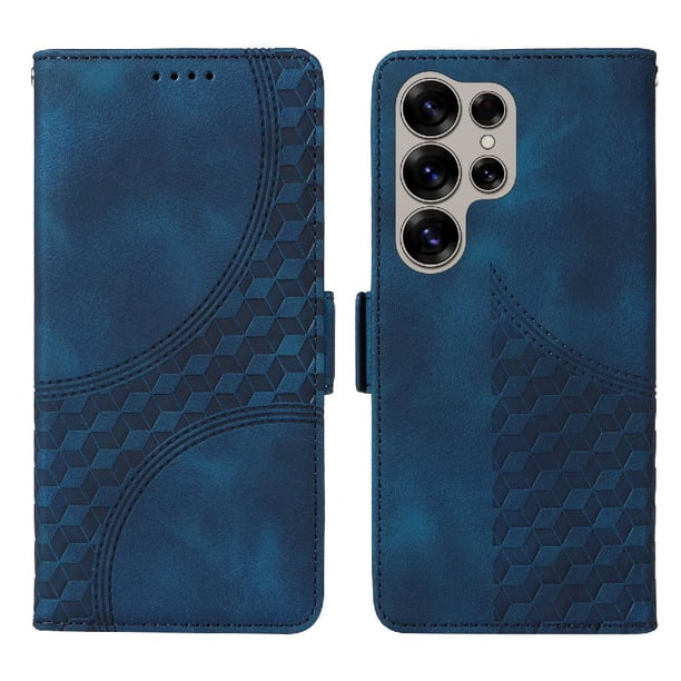 Carcasa FOXDOCK Samsung Galaxy S25 Ultra de cuero PU, diseño acolchado clásico, protección contra caídas y rayones