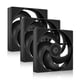 thumbnail image 1 of Ventiladores para cajas de ordenador ID-COOLING AS-120-K Trio 120 mm, paquete de 3, 1 of 7
