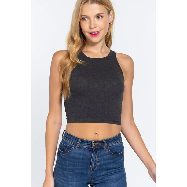 Top Corto con Cuello Halter