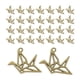 thumbnail image 2 of 30 Uds. De Dijes De Grulla De Origami 3D Para Fabricación De Joyas, Decoración Artesanal De Ropa, Bronce, 2 of 2