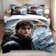 thumbnail image 1 of 3pcs Bedding set Wizard & Eagle In Snowy Mountains Print Bedding Set | Valentine'S Day Gift Soft Polyester Comforter Cover, 1 of 1