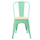 thumbnail image 2 of SET 4 SILLAS METALICA TOLIX PRESTON VERDE CON ASIENTO MDF, 2 of 3
