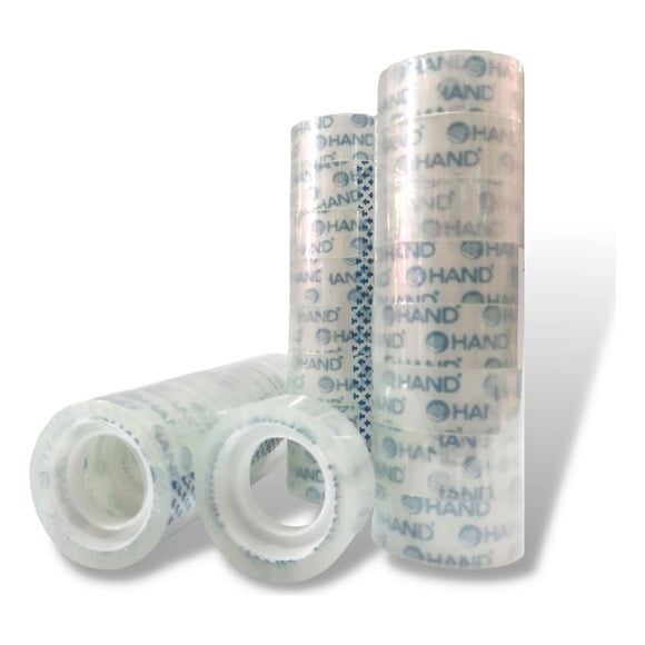 Cinta Adhesiva Cristal 18mmx30mts. 8 Unid. Hand.