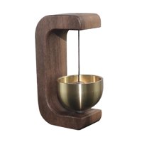 Magideal - Timbre De Comerciante Para Abrir Puertas, Decoración Del Hogar, Carillón De Viento Decorativo Para Puerta Forma C