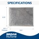 thumbnail image 2 of Filtro de carbón de repuesto Broan-nuTone 41F para campana extractora, 2 of 6