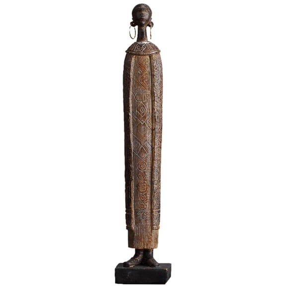 Estatua Africana Escultura Figuras De Resina Oficina Dormitorio Tribal Lady Style D