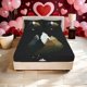 thumbnail image 1 of Howling Wolves Illustration Printed Fitted Sheet Set with Pillowcases Bedding | 1 Fitted Sheet + 2 Pillowcases (No Pillow Inserts) | Twin/Full/Queen/King Size |, 1 of 1