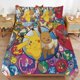 thumbnail image 2 of Comforter Set Queen Size Pokemon Alola Region Set with 2 Pillowcases for All SeasonsBedding Set 3pcs for Kids Boys Girls Bedroom Decor Bed Sheets, 2 of 5