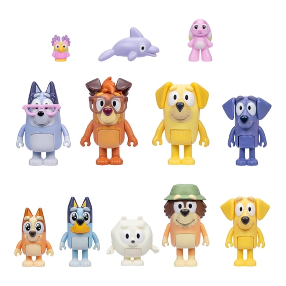 Set de Figuras Bluey Super Fan 12 Piezas