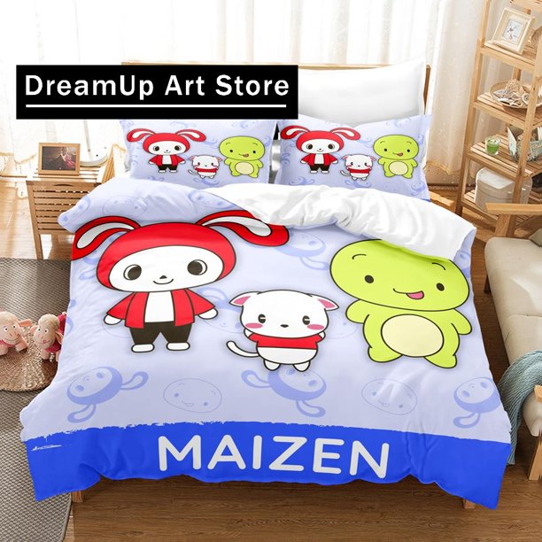 Fashion Cute Mikey Maizen Bedding Set Boys Girls Duvet Cover Pillowcase Bed Adult Bedroom