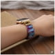 thumbnail image 3 of Correa Elástica Piedras Naturales para Apple Watch 42/44mm Diseño Bohemio Gemas Emperador Multicolor para uso diario, 3 of 3