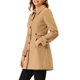 thumbnail image 4 of INSPIRE CHIC Abrigo Clásico de Mujer con Botonadura Simple de Invierno Largo con Bolsillos S Caqui, 4 of 6