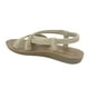thumbnail image 4 of Sandalia Chalada Mujer Quanta-15 Dorado Plano, 4 of 5
