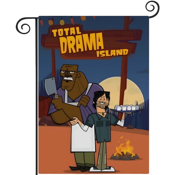 Isla del Drama-bandera de jardín temática. Regalo perfecto para fans, amigos y familiares, ideal para actividades al aire libre y decoración de fiestas.28CM*45CM