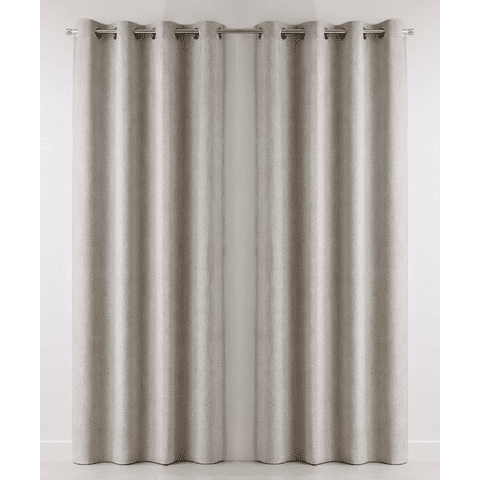 Zahr - Set 2 Cortinas Blackout Nordic Hueso