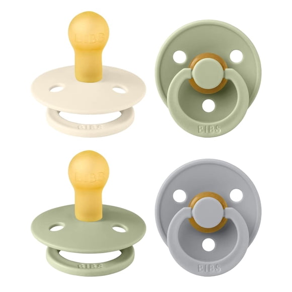 Chupete Bibs Colour Soother pack de 4 unidades libre de BPA, látex, 0‑6 meses