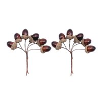 Magideal - Frutas Artificiales Bellotas Guirnalda Nueces Falsas Simulación Mini Espuma Decorativa Frutas Falsas Bellotas Para Fiesta De Acción De Gracias Navidad