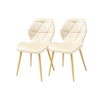 Habita2 Chile - Pack 2 Sillas Aviador Para Comedor Simil Madera Beige