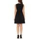 thumbnail image 3 of INSPIRE CHIC Vestido midi sin mangas de color sólido para mujeres en el trabajo L Negro, 3 of 7