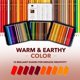thumbnail image 2 of Lápices de colores Castle Art Supplies 72 Otoño, 2 of 6