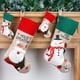 thumbnail image 2 of Juego de 4 medias navideñas: medias grandes y pequeñas de 18 pulgadas para decoración de árbol de Navidad con Papá Noel y muñeco de nieve, bolsa para guardar regalos, bolsa de dulces para chimenea, ár, 2 of 7