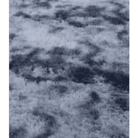 Genérico - Alfombra Peluda Grande Color Gris Oscuro Jaspeado