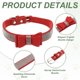 thumbnail image 3 of Collar para Perros Uxcell con Brillo de Diamantes, Collar Ajustable de Cuero con Joyas Brillantes 17", (Rojo), Destinado para Mascotas Pequeñas, Medianas y Grandes / Gatos / Perros de Taza de Té, 3 of 7