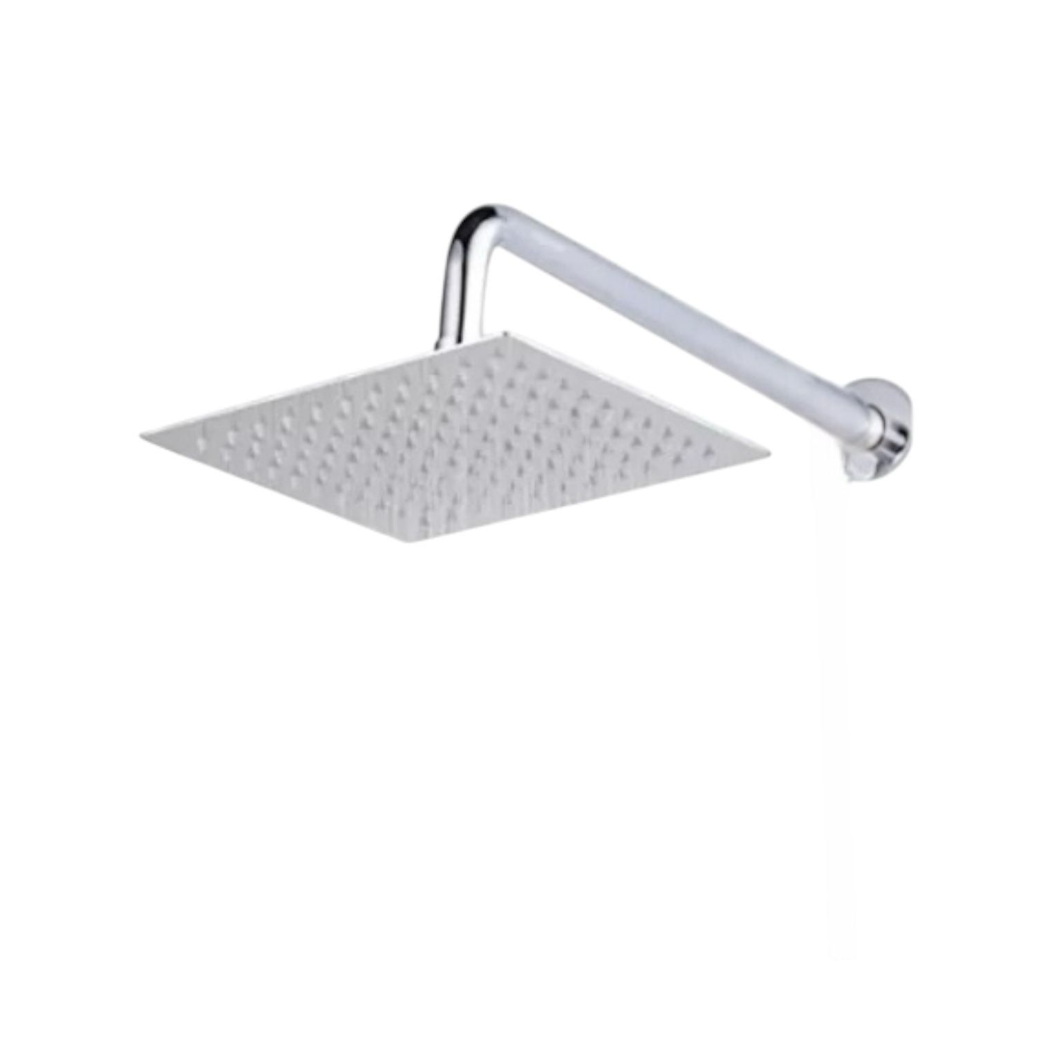 Alday - Kit Brazo De Ducha De 40 Cm + Plato Cuadrado N8 En Acero Inoxidable