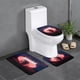 thumbnail image 1 of Juego de Alfombras de Baño Adhura Terciopelo Coral 3 Piezas, 1 of 6