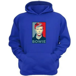Genérico - Polerón Canguro Bowie Azul Talla Xs Unisex