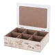 thumbnail image 3 of Caja De Té Mediana De Madera 6 Espacios Con Diseños Ramas beige, 3 of 3