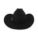 thumbnail image 4 of Sombrero vaquero Stetson Apache 4X de fieltro, unisex, negro, talla 7 3/4, 4 of 5
