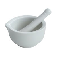 Bothyi - Cuenco De Molienda De Cerámica, Herramienta Manual, Tarro De Molienda Resistente Para Frutas, Arroz, Ajo, Blanco