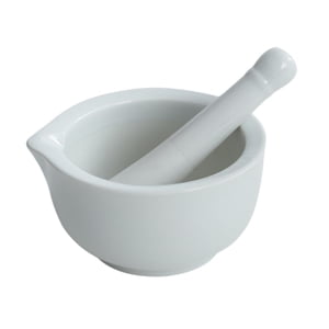 Bothyi - Cuenco De Molienda De Cerámica, Herramienta Manual, Tarro De Molienda Resistente Para Frutas, Arroz, Ajo, Blanco