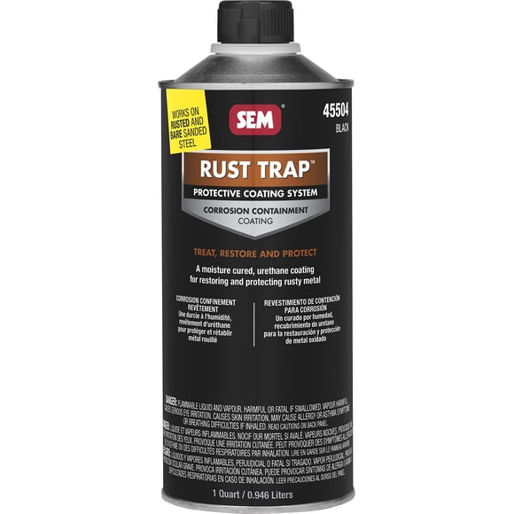 Pintura Rust Trap SEM 45504 negra para prevenir la oxidación