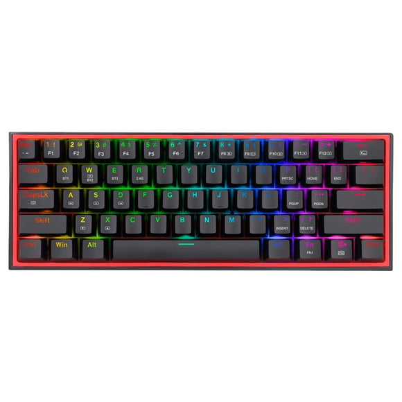 Teclado Redragon Fizz Pro 60% BLACK Switch Red - Crazygames