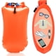 thumbnail image 2 of Boya de natación para adultos y niños, bolsa impermeable, buena seguridad al nadar, boya de natación inflable para aguas abiertas y triatlón, naranja, 2 of 6