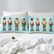 thumbnail image 5 of Xmas Bedding Sets Scandinavian Christmas Santa Gnomes Comforter Cover Snowing Santa Claus Bedding Sets for Kids Boys Girls Romantic Candlelight Quilt Cover 3 Pieces Queen Size, 5 of 5