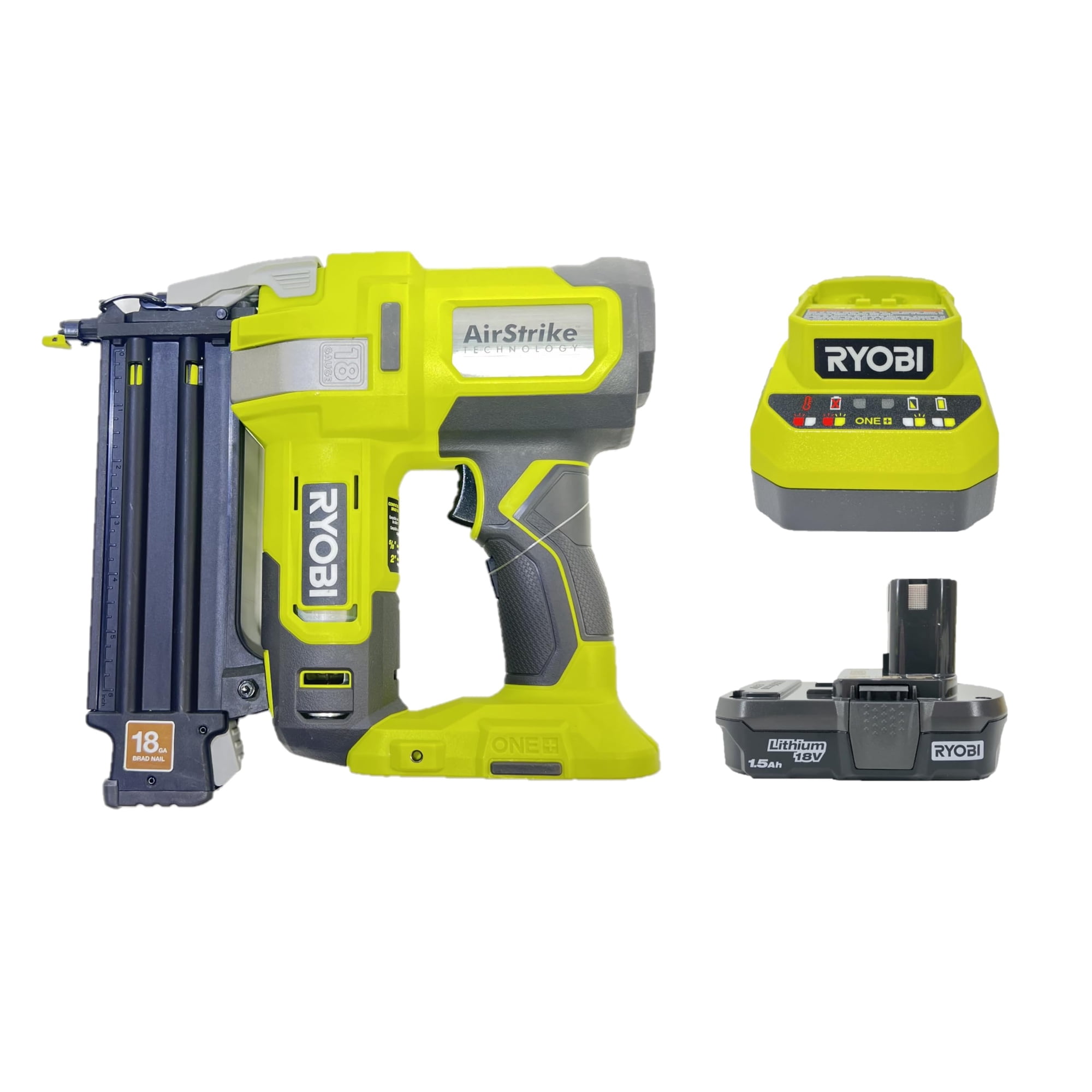 Clavadora Brad Ryobi One+ Airstrike 18ga P321k 18v