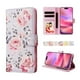 thumbnail image 4 of FOXDOCK Funda Tipo Cartera Floral para iPhone 14 Plus ,Funda con Tapa de Cuero PU, Protección Antigolpes con Ranuras para Tarjetas y Soporte, 4 of 5