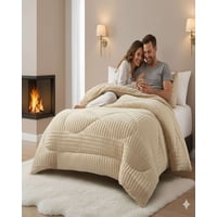 Mylhogar - Cubrecama King Sherpa Chiporro Invierno Extra Suave Premium