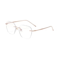 Magideal - Gafas Casuales Versátiles Para Adultos, Gafas De Moda Para Fiestas, Vacaciones Y Ocio. Oro Rosa