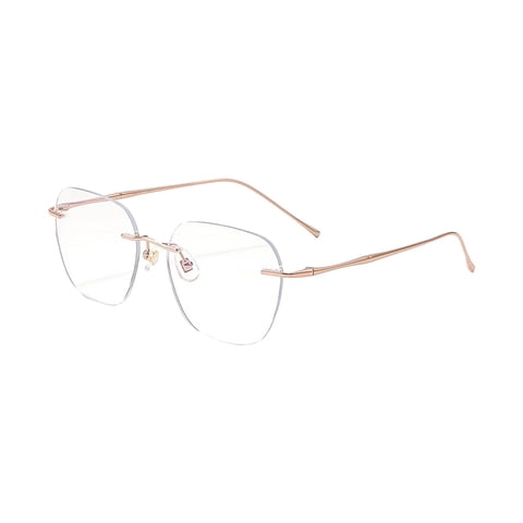 Magideal - Gafas Casuales Versátiles Para Adultos, Gafas De Moda Para Fiestas, Vacaciones Y Ocio. Oro Rosa