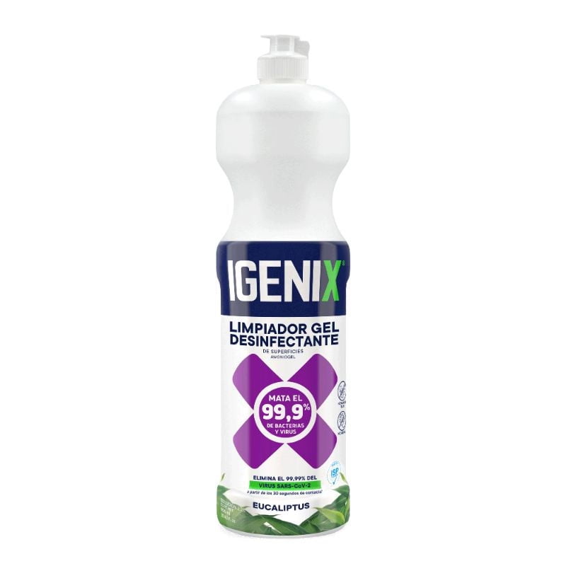 Limpiador Gel Desinfectante Eucaliptus Botella 900 ml Igenix
